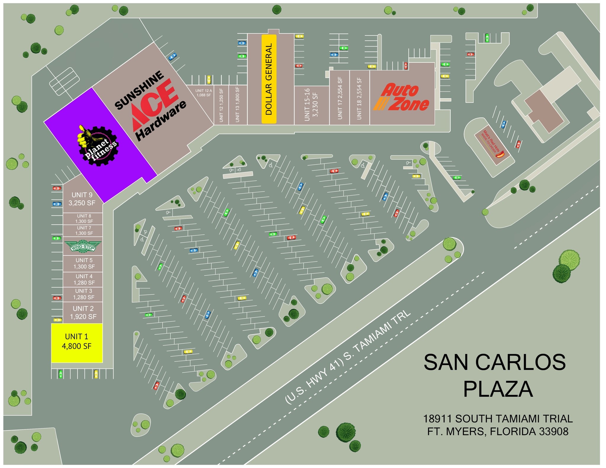 18911 S Tamiami Trl, Fort Myers, FL à louer Plan de site– Image 1 sur 1