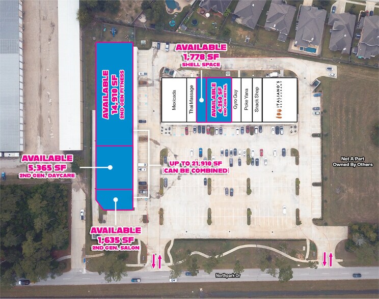 1414-1418 Northpark Dr, Kingwood, TX à louer - Plan de site – Image 2 sur 8