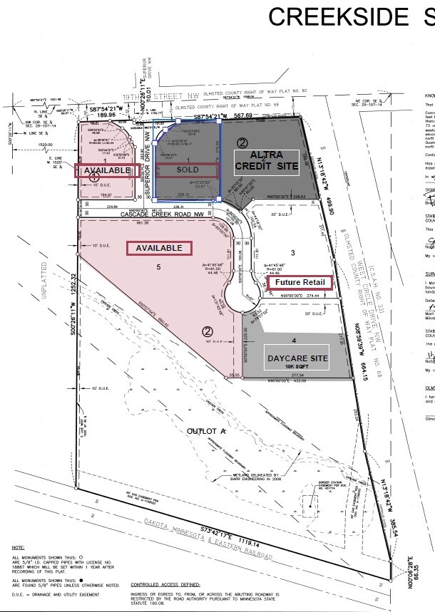 19th St NW, Rochester, MN à vendre Plan cadastral– Image 1 sur 2