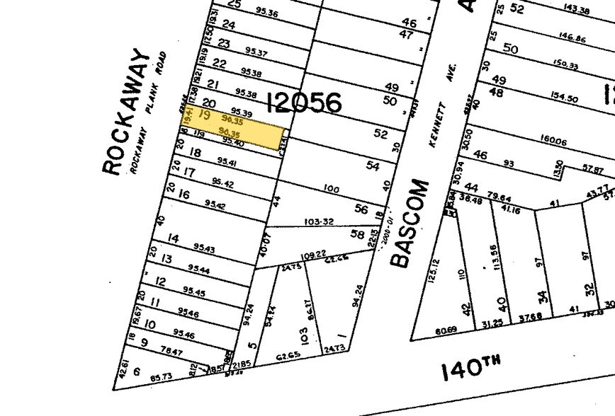 141-08 Rockaway Blvd, Jamaica, NY à vendre - Plan cadastral – Image 3 sur 6