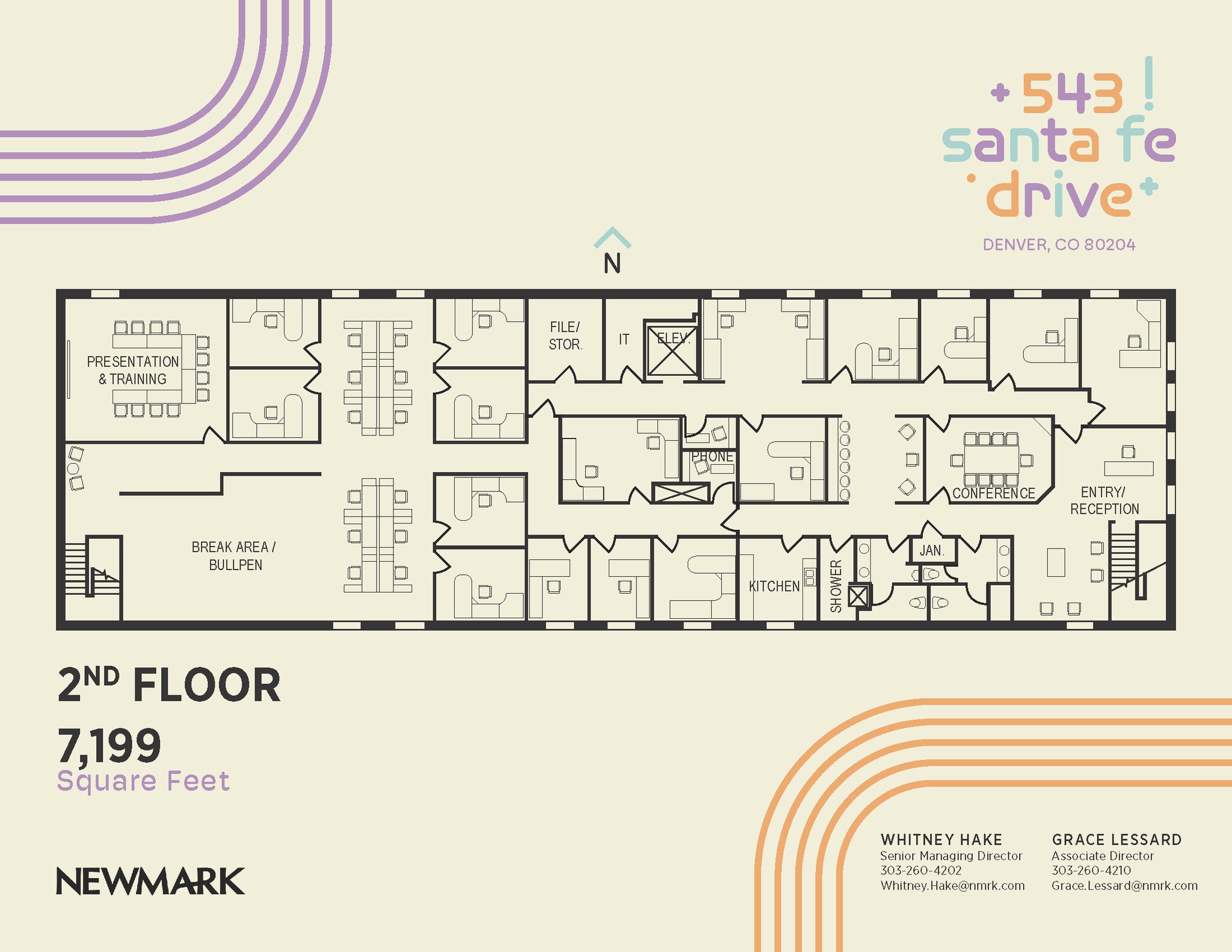 543 Santa Fe Dr, Denver, CO à louer Plan d’étage– Image 1 sur 1