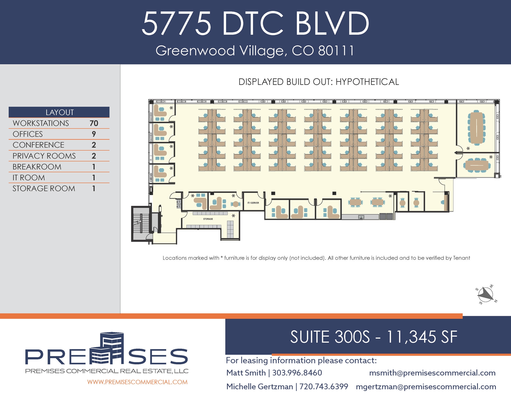 5775 Dtc Blvd, Greenwood Village, CO à louer Plan d’étage– Image 1 sur 8