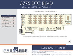 5775 Dtc Blvd, Greenwood Village, CO à louer Plan d’étage– Image 1 sur 8
