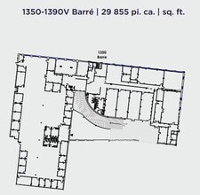1320-1390 Rue Barré, Montréal, QC à louer Plan d’étage– Image 1 sur 1