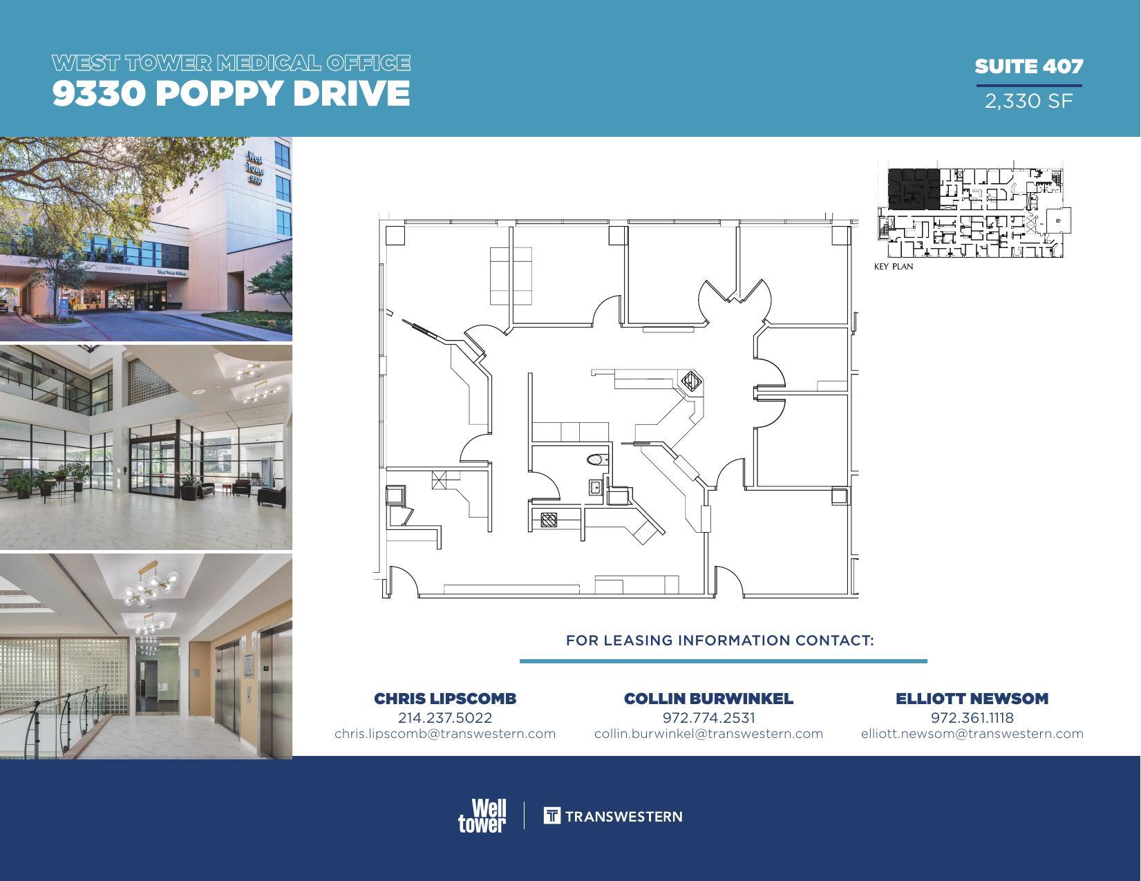 9330 Poppy Dr, Dallas, TX à louer Plan d’étage– Image 1 sur 1