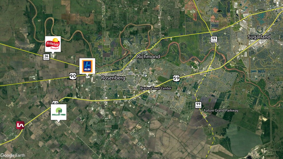 0 Southwest Freeway, Beasley, TX à vendre - Aérien – Image 3 sur 3