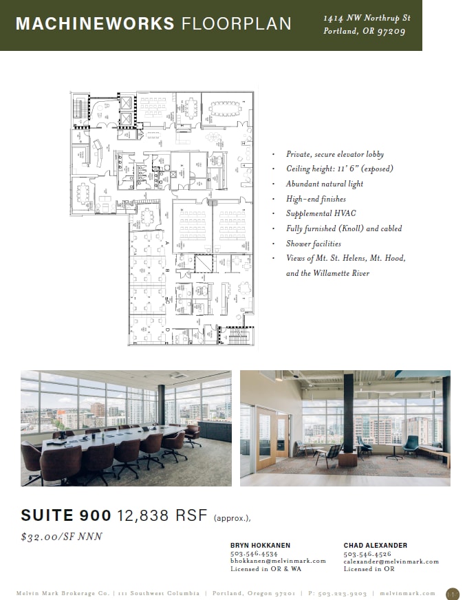 1400 NW Northrup St, Portland, OR à louer Plan d’étage– Image 1 sur 5