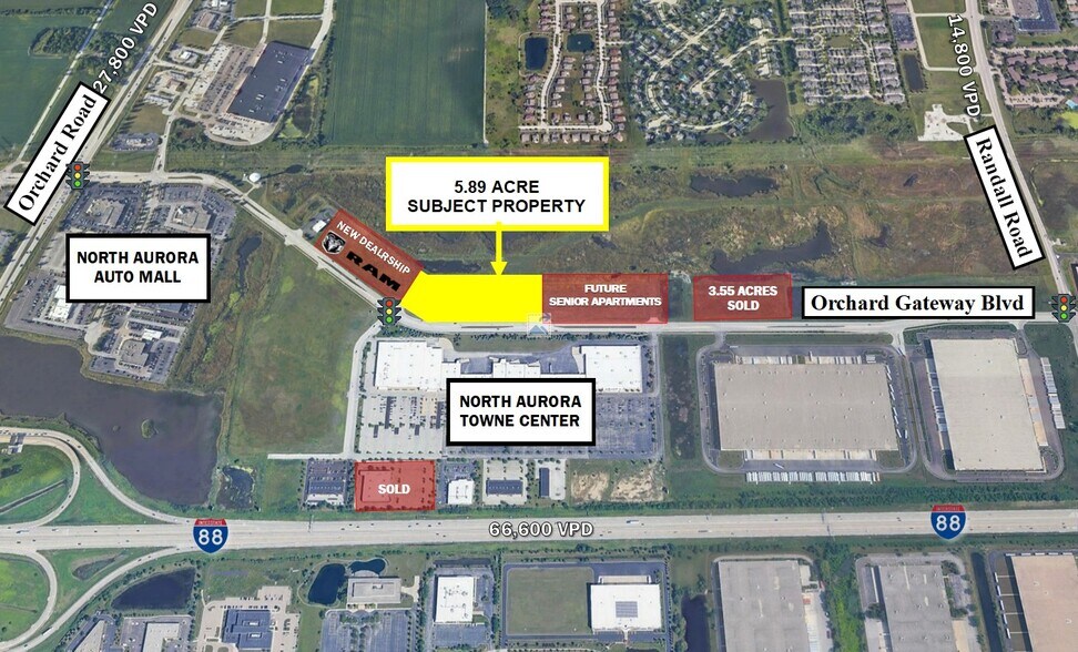Lot 16W Orchard Gateway Blvd, North Aurora, IL à vendre - Photo principale – Image 1 sur 4