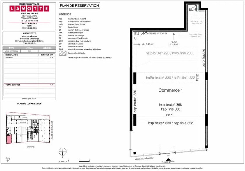 Local commercial dans Bruges à vendre - Plan d’étage – Image 2 sur 2
