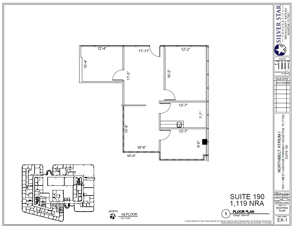 15311 Vantage Pky W, Houston, TX à louer Plan d’étage– Image 1 sur 1
