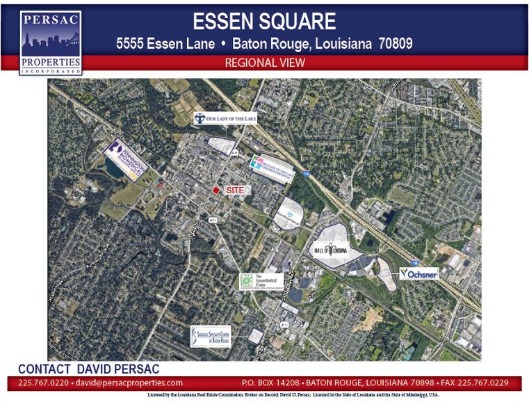 5555 Essen Ln, Baton Rouge, LA à louer - Aérien – Image 1 sur 5