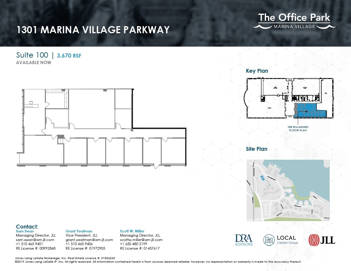 1001 Marina Village Pky, Alameda, CA à louer Plan d’étage– Image 1 sur 1