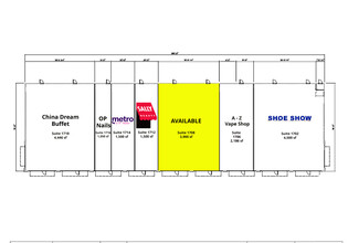 1700-1716 S 1st St, Chickasha, OK à louer Plan de site– Image 2 sur 2