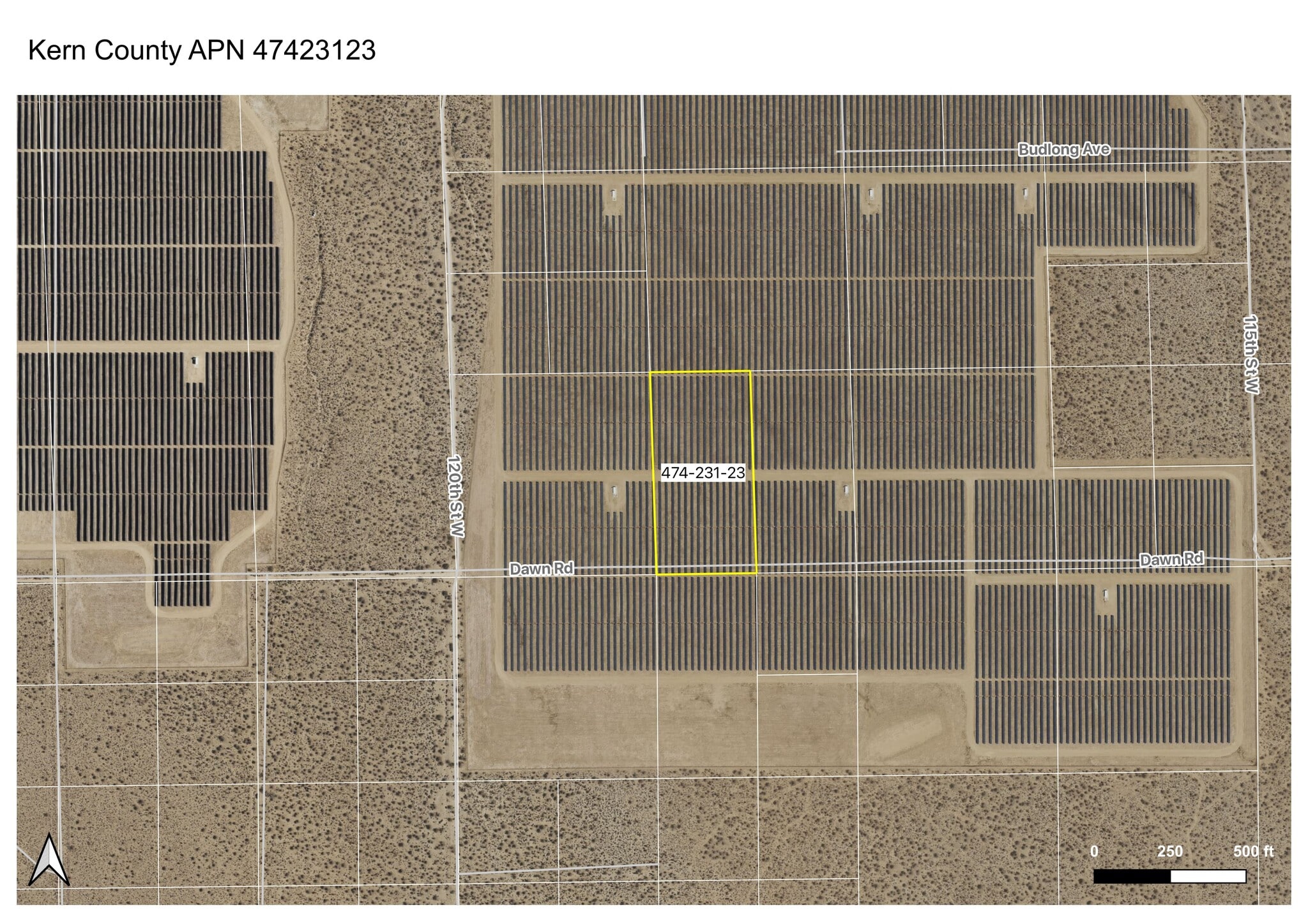 NA 117th W st, Rosamond, CA à vendre Aérien– Image 1 sur 2