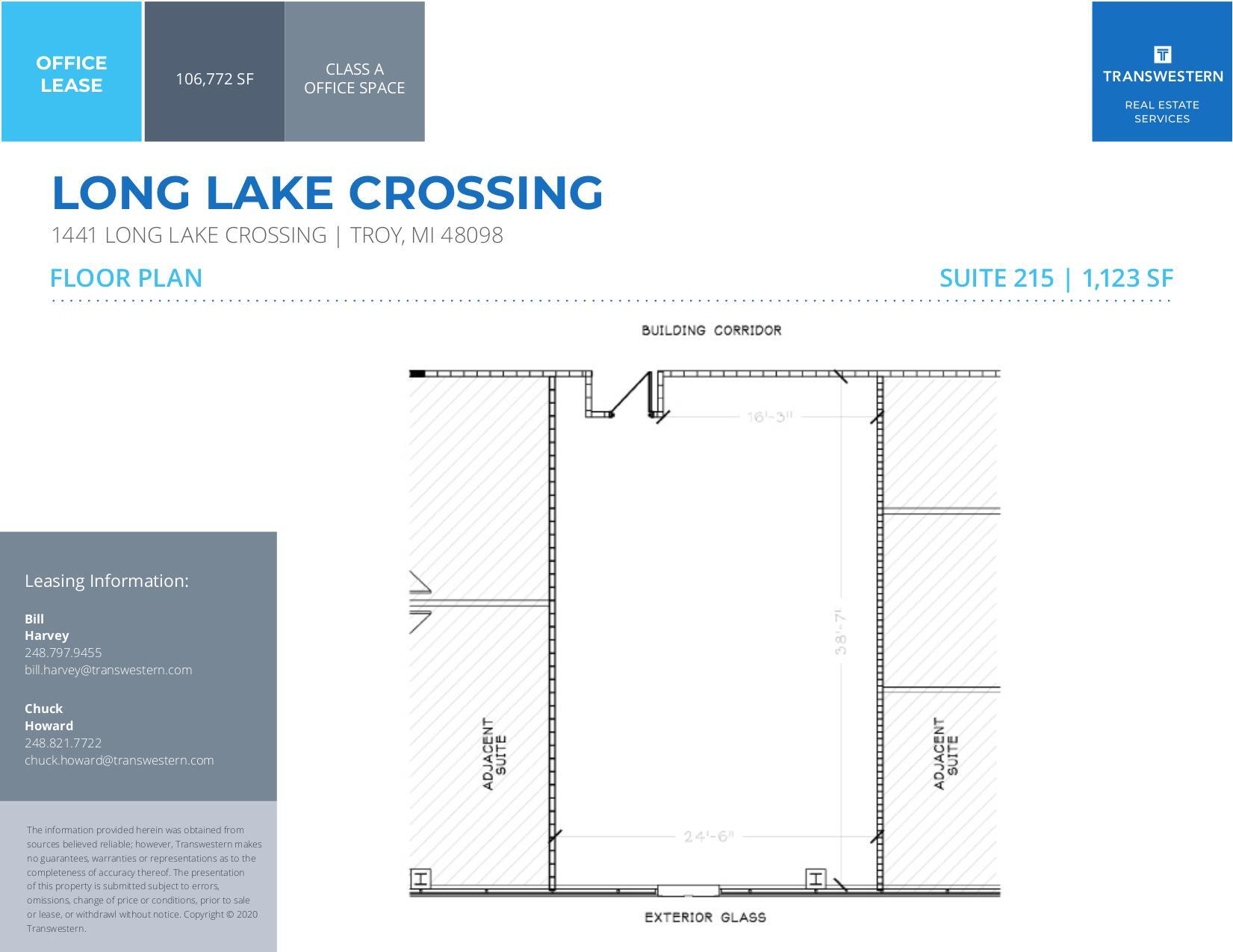 1441 W Long Lake Rd, Troy, MI à louer Plan d’étage– Image 1 sur 1