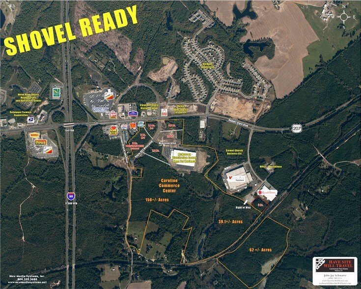 Rt 652 & McKesson Dr, Ruther Glen, VA à vendre - Aérien – Image 2 sur 2