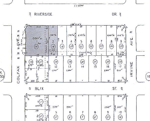 11650 Riverside Dr, Studio City, CA à louer - Plan cadastral – Image 2 sur 2