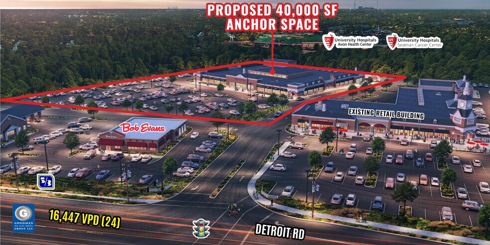 36100 Detroit Rd, Avon, OH à louer - Photo de l’immeuble – Image 1 sur 4