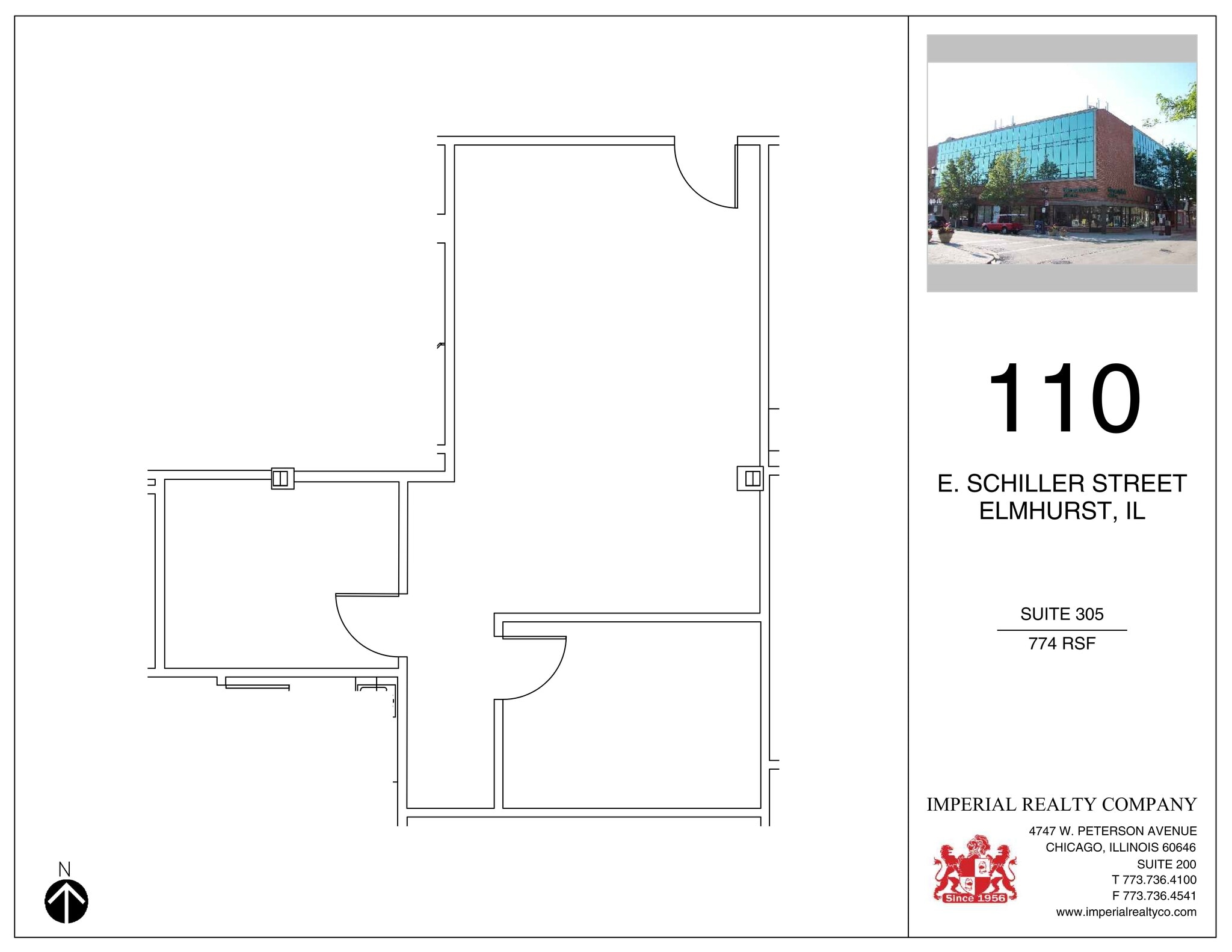 110 E Schiller St, Elmhurst, IL à louer Plan de site– Image 1 sur 1