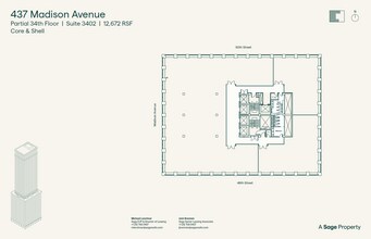 437 Madison Ave, New York, NY à louer Plan d’étage– Image 2 sur 2