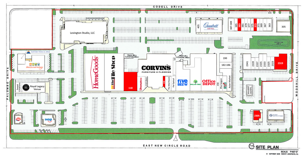 1525-1555 E New Circle Rd, Lexington, KY à louer - Plan de site – Image 2 sur 27