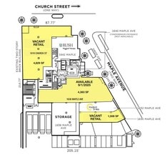 1630-1642 Maple Ave, Evanston, IL à louer Plan d’étage– Image 1 sur 1