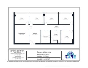 4004 Belt Line Rd, Addison, TX à louer Plan d’étage– Image 1 sur 1