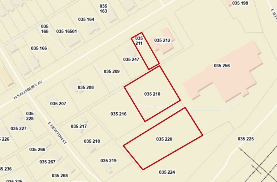 217 Salisbury N ave, Spencer, NC à vendre - Plan cadastral – Image 3 sur 3