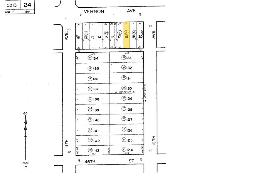 3206 Vernon Ave, Los Angeles, CA à vendre - Plan cadastral – Image 2 sur 4