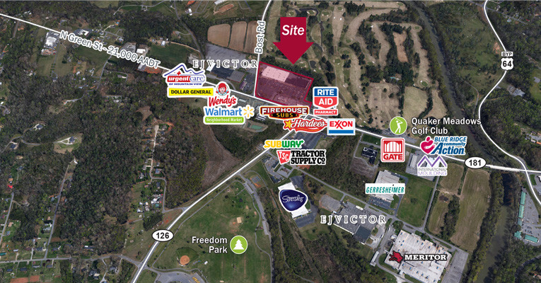 114-120 Bost Rd, Morganton, NC à louer - Aérien – Image 2 sur 3