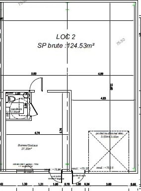 Local d’activités dans Campbon à louer - Plan d’étage – Image 2 sur 2