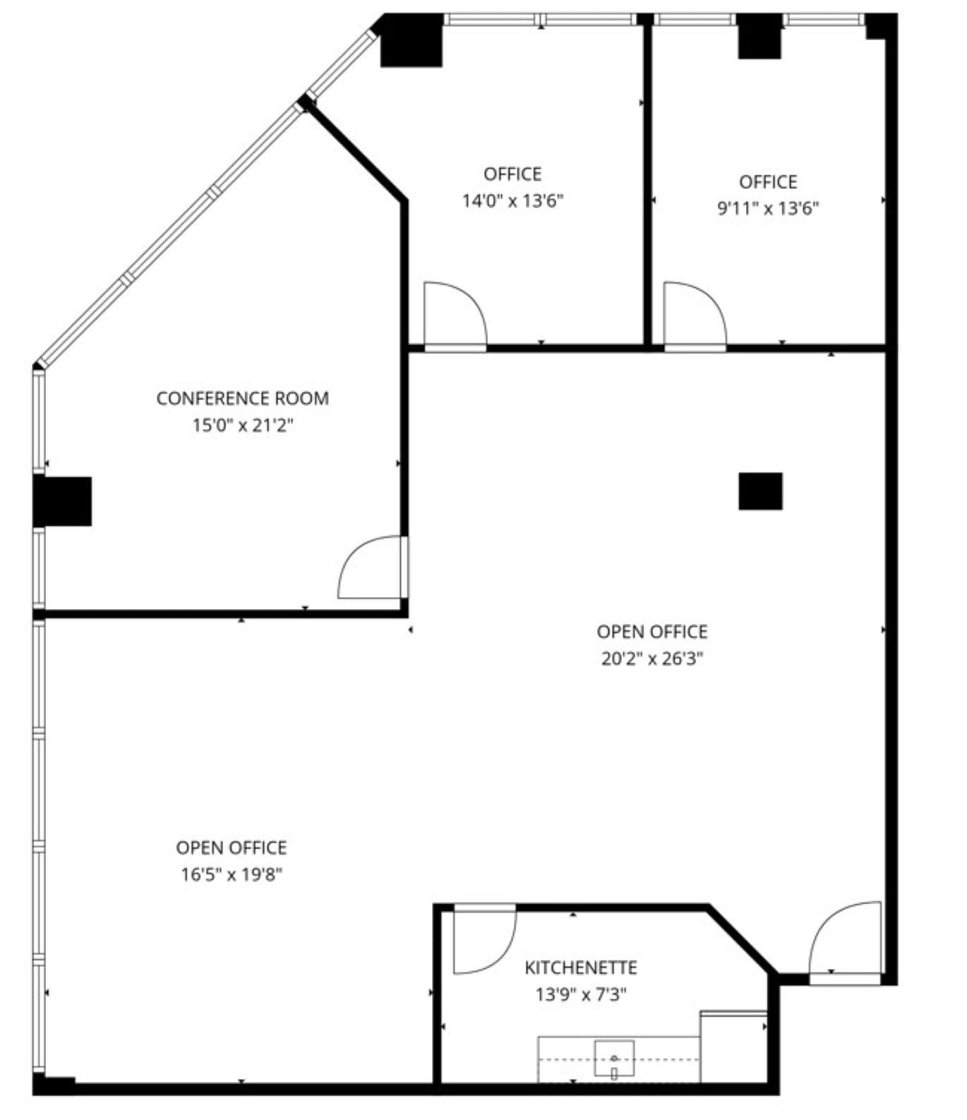 1801 Robert Fulton Dr, Reston, VA à louer Plan d’étage– Image 1 sur 10