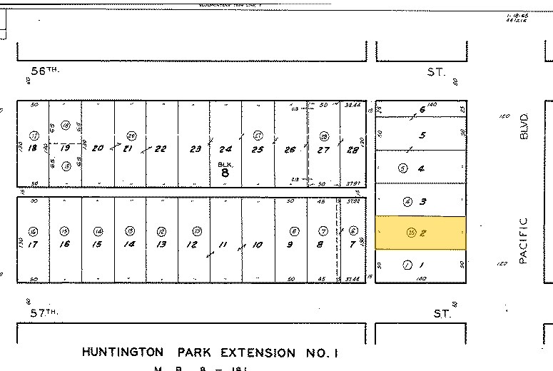 5621 Pacific Blvd, Huntington Park, CA à louer - Plan cadastral – Image 2 sur 3