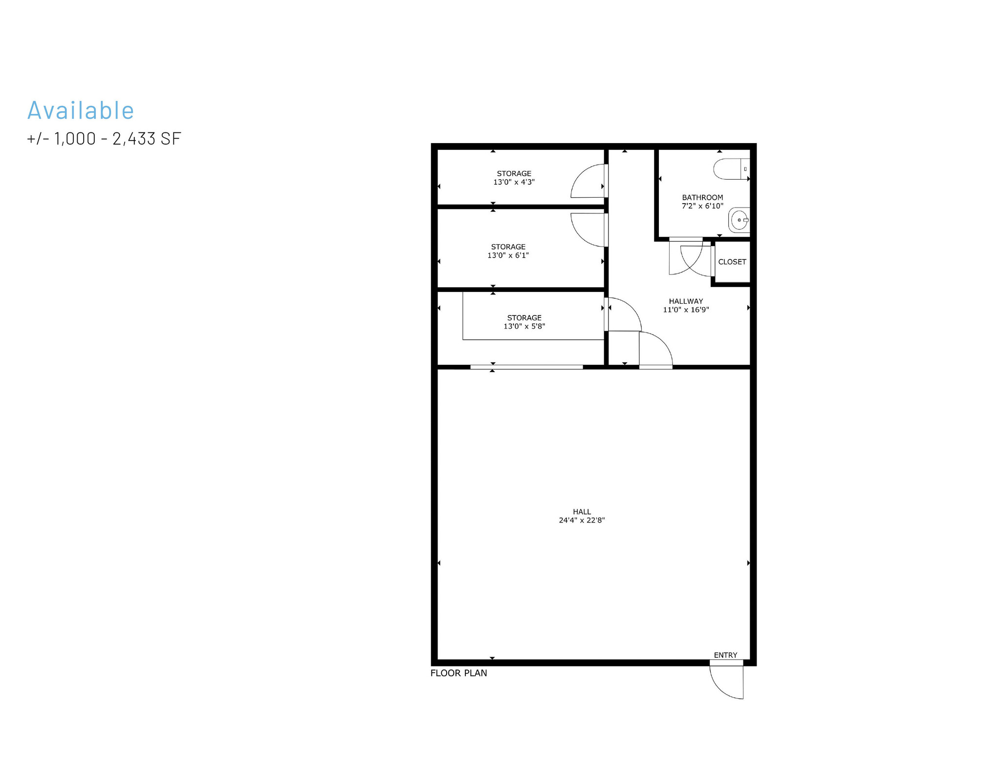 4211-4221 South Blvd, Charlotte, NC à louer Plan d’étage– Image 1 sur 2