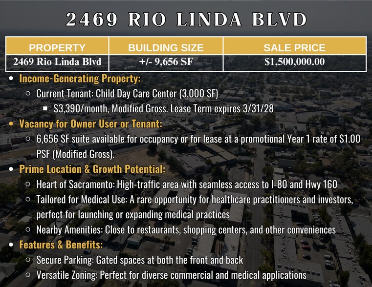2469 Rio Linda Blvd, Sacramento, CA à vendre - Photo de l’immeuble – Image 2 sur 28
