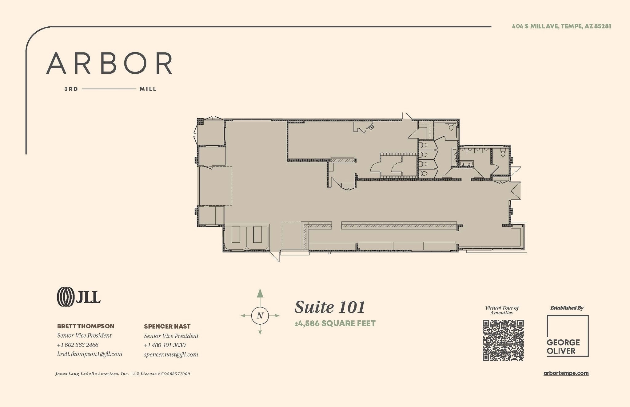 51 W 3rd St, Tempe, AZ à louer Plan d’étage– Image 1 sur 1