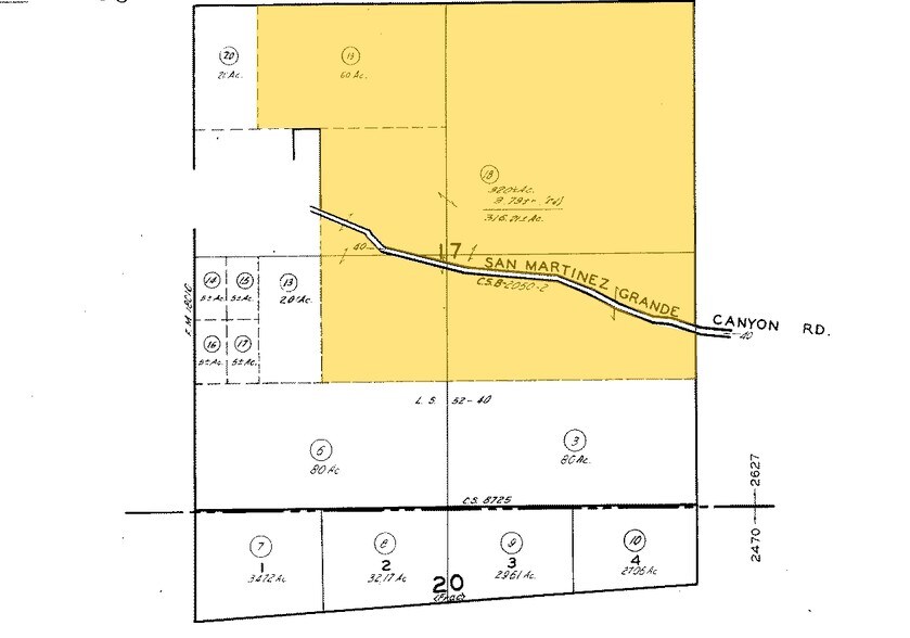 28190 San Martinez Grande Canyon Rd, Castaic, CA à vendre - Plan cadastral – Image 3 sur 10
