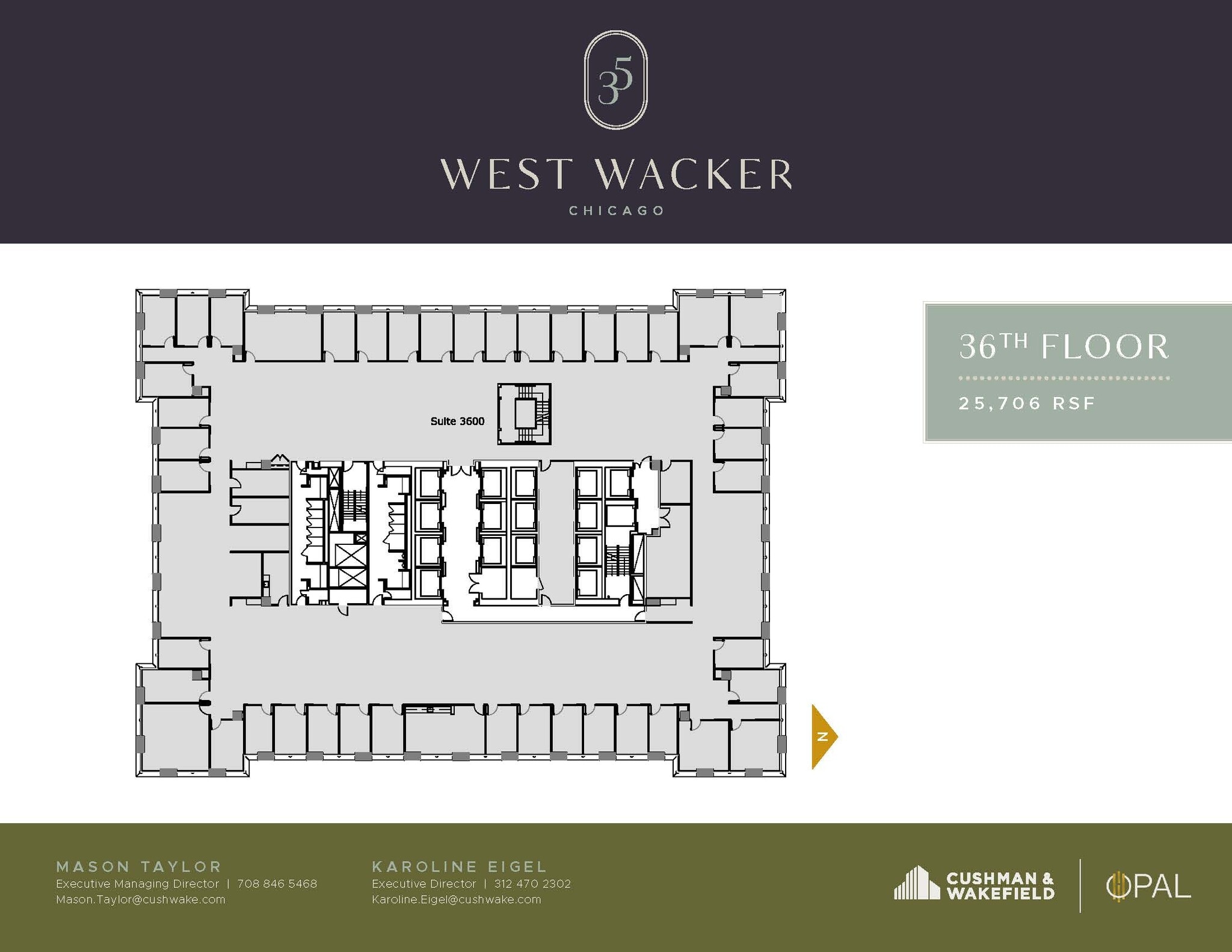 35 W Wacker Dr, Chicago, IL à louer Plan d’étage– Image 1 sur 1