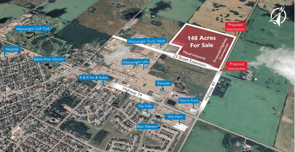 Hwy 41, Wainwright, AB à vendre - Aérien – Image 1 sur 1