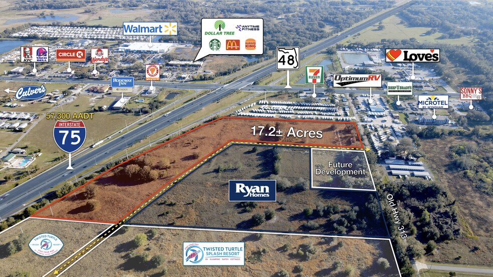 5845 Old 313 hwy, Bushnell, FL à vendre - Plan de site – Image 2 sur 3