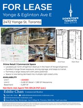 2472 Yonge St, Toronto, ON à louer Photo intérieure– Image 1 sur 1