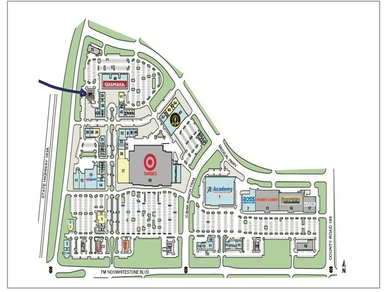 4710 183 A Tpke, Cedar Park, TX à louer - Plan de site – Image 1 sur 2