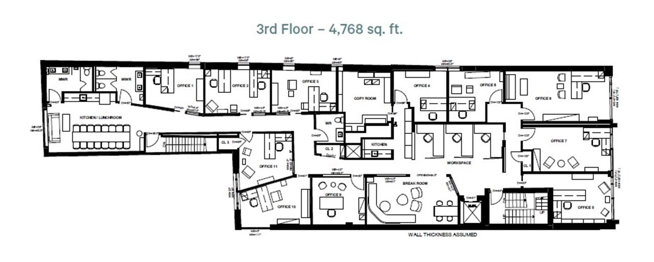 231-235 King St E, Toronto, ON à louer Plan d’étage– Image 1 sur 1