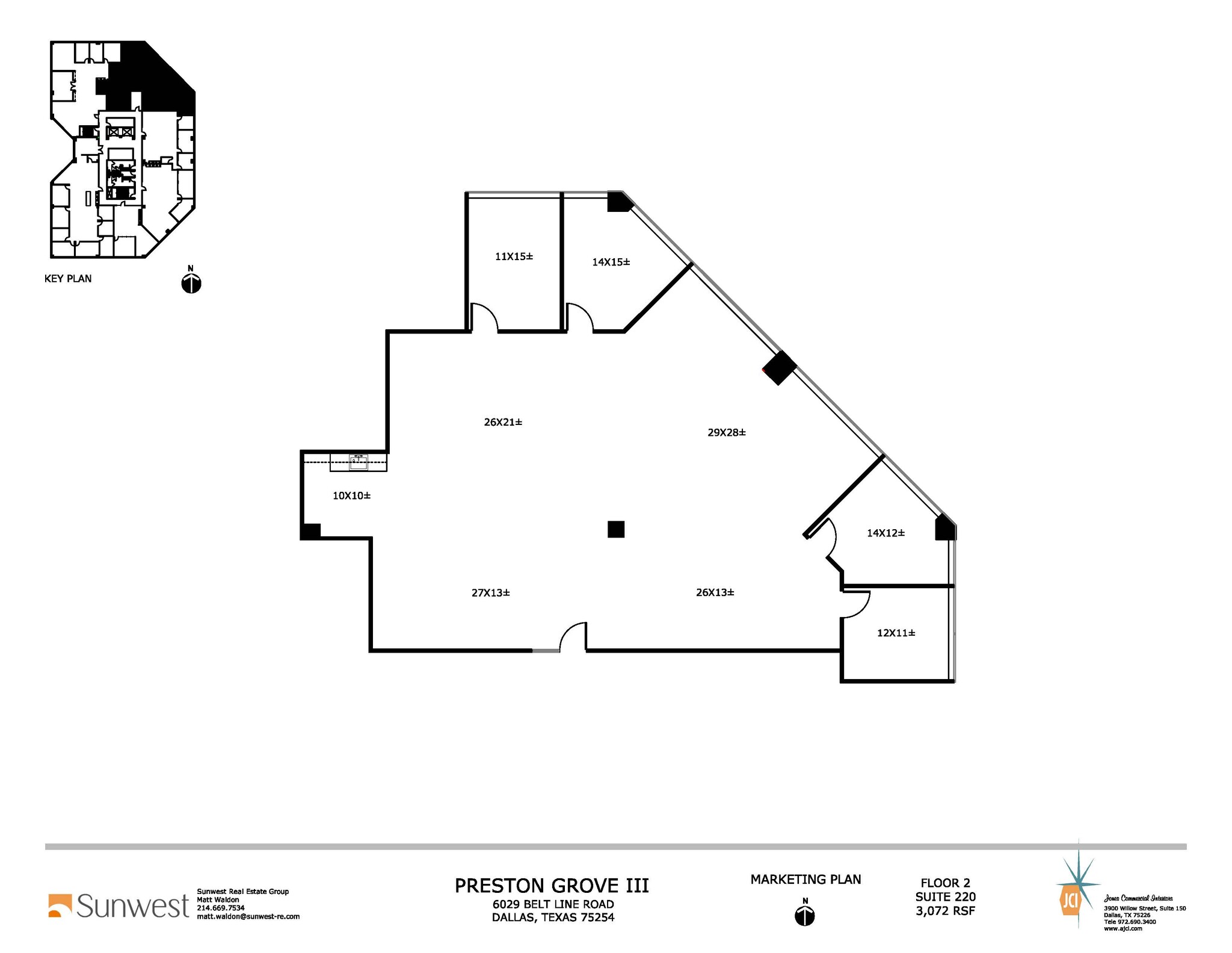 6009 Belt Line Rd, Dallas, TX à louer Plan d’étage– Image 1 sur 6