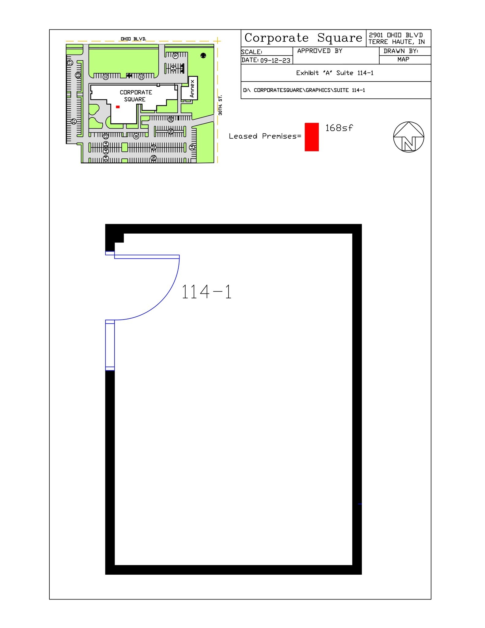 2901 Ohio Blvd, Terre Haute, IN à louer Plan de site– Image 1 sur 3
