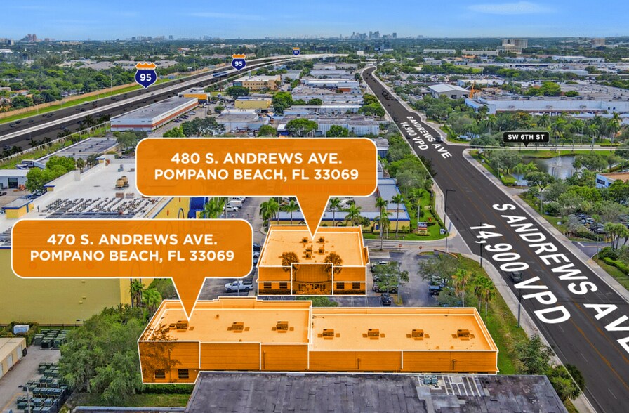 470 S Andrews Ave, Pompano Beach, FL à louer - Photo de l’immeuble – Image 1 sur 12