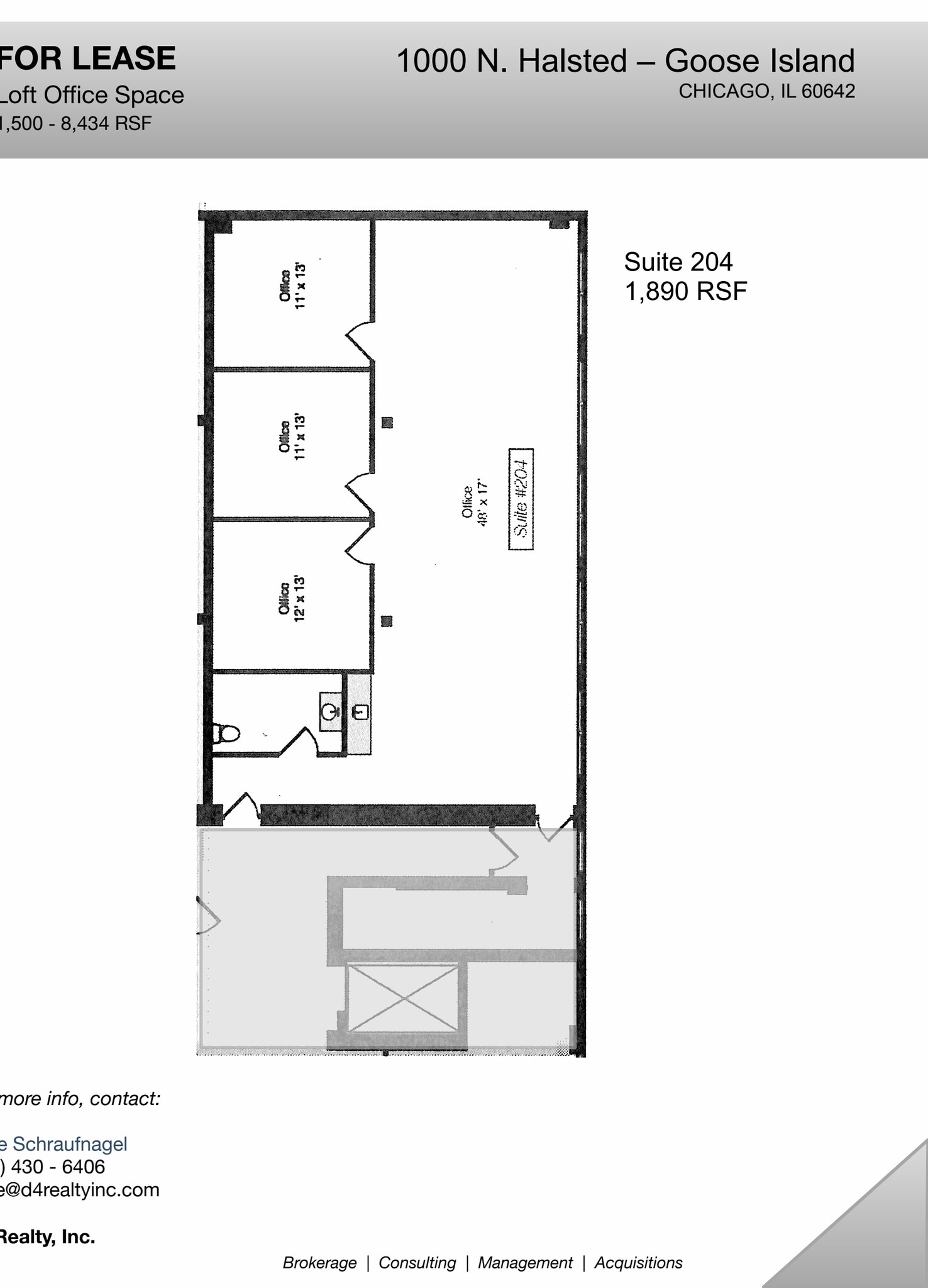 1000 N Halsted St, Chicago, IL à louer Plan d’étage– Image 1 sur 4