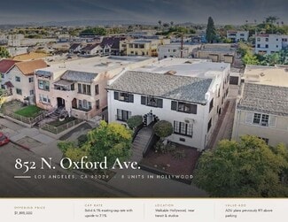 Plus de détails pour 852 N Oxford Ave, Los Angeles, CA - Logement à vendre