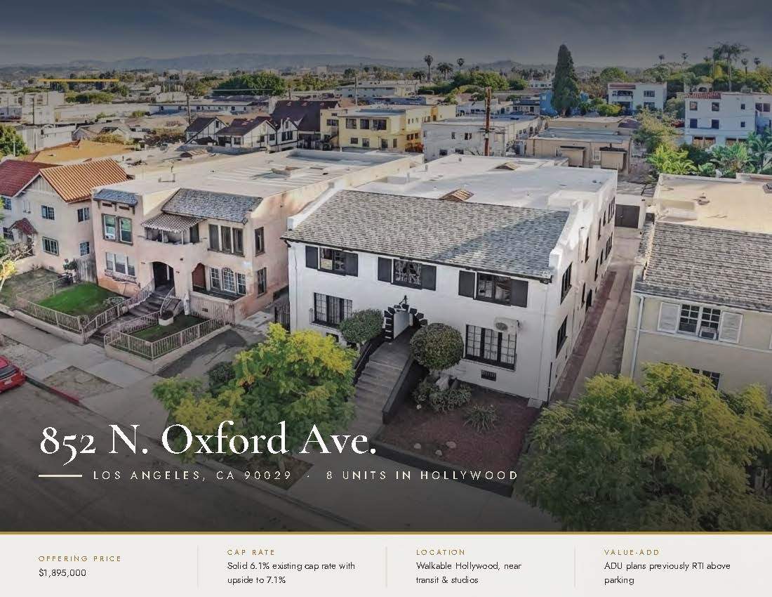 852 N Oxford Ave, Los Angeles, CA à vendre Photo de l’immeuble– Image 1 sur 30