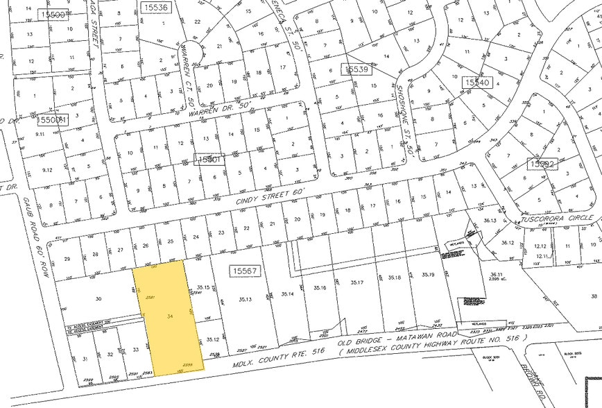 2541-2581 County Rd 516, Old Bridge, NJ à louer - Plan cadastral – Image 2 sur 11